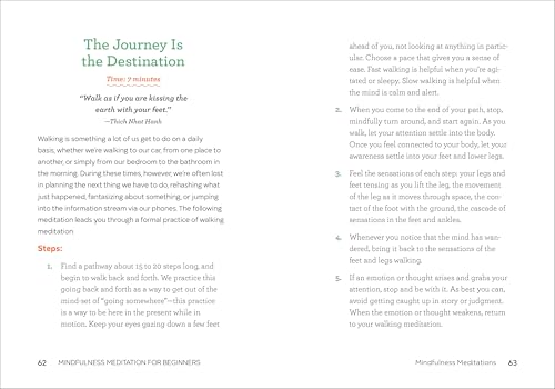 Beginner's Mindfulness: 50 Meditations for Peace
