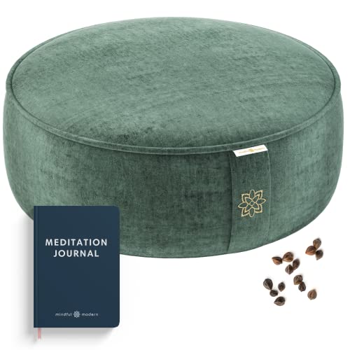 Luxe Velvet Meditation Cushion with Posture Support