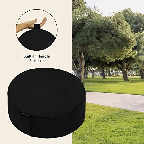 Sedona Buckwheat Meditation Cushion - Black