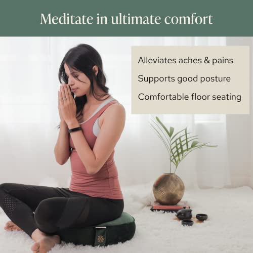 Luxe Velvet Meditation Cushion with Posture Support