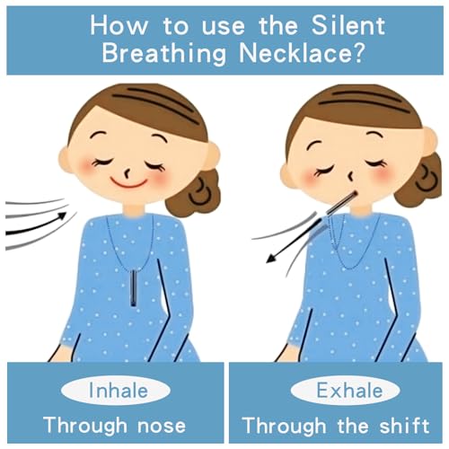 Mindfulness Breathing Pendant Necklace for Stress Relief