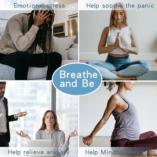 Mindfulness Breathing Pendant Necklace for Stress Relief