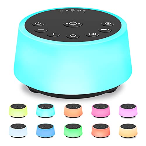 Soothing Sound Machine with Night Light & Timers