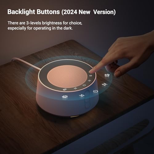Soothing White Noise Sound Machine with Night Light