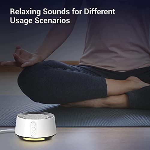 Soothing White Noise Sound Machine with Night Light