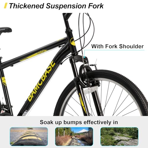 Hiland Mountain Bike with 21 Speeds, Steel Frame