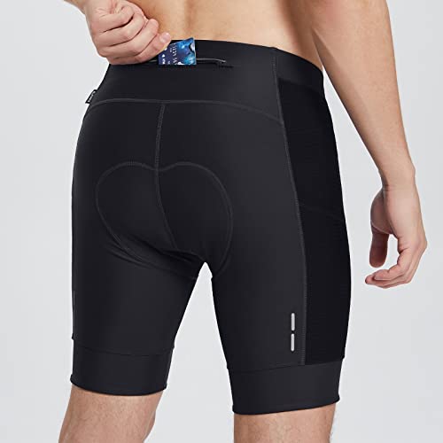 Men's 4D Padded Cycling Shorts, Black M
