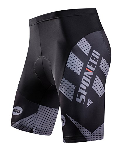 Men's Grey Cycling Shorts with Padding