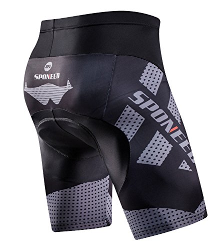Men's Grey Cycling Shorts with Padding