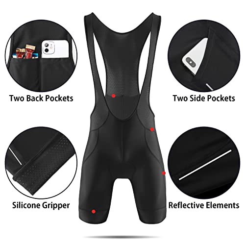 BALEAF Men's Road Cycling Bib Shorts