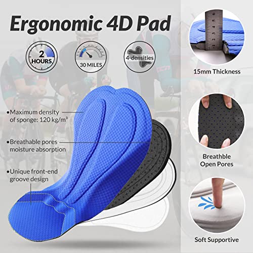 Men's 4D Padded Cycling Shorts with Pockets