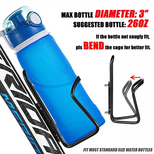 Aluminum Bike Water Bottle Holder (2 Pack)
