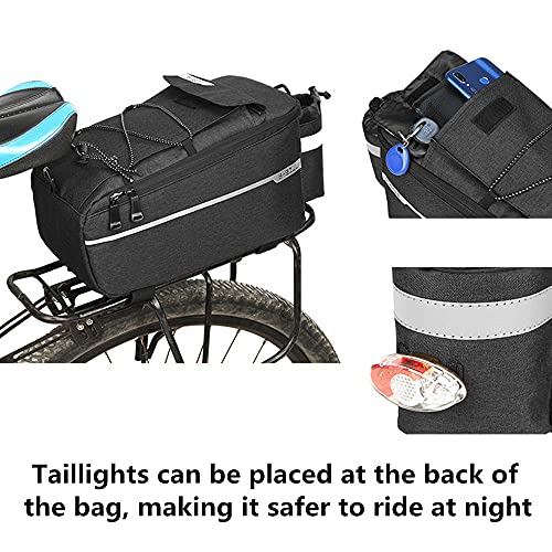 Bicycle Rear Rack Cooler Bag with Phone Holder