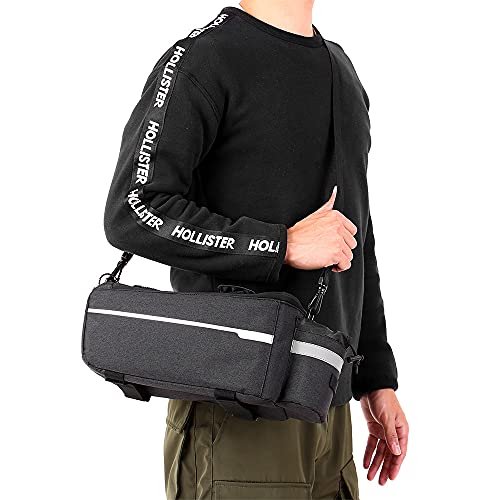 Bicycle Rear Rack Cooler Bag with Phone Holder