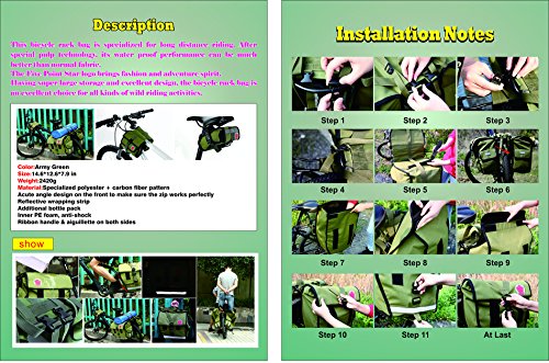 Waterproof Rear Bike Panniers by ArcEnCiel