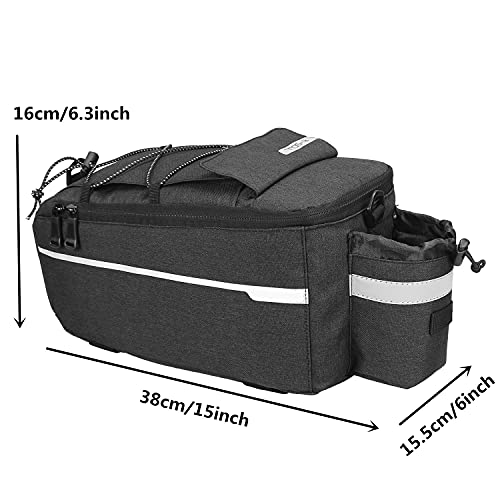 Bicycle Rear Rack Cooler Bag with Phone Holder