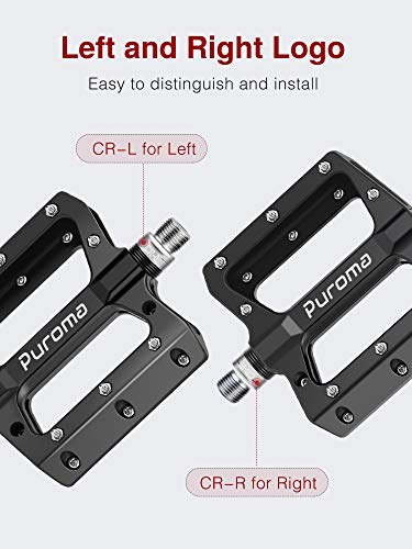 Puroma Non-Slip Bike Pedals for Mountain and Road