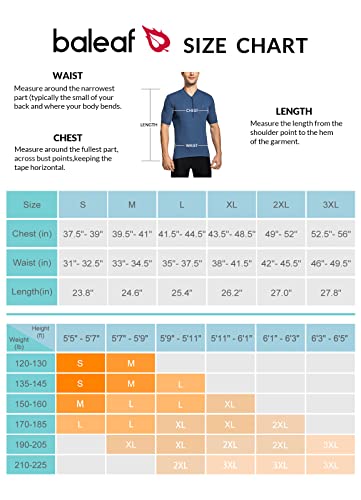 BALEAF Men's Half Zip Cycling Jersey - Blue