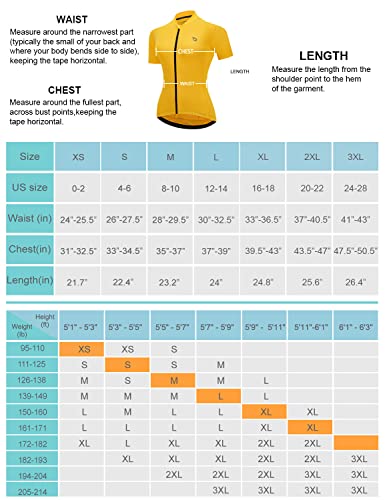 Women's UPF50+ Cycling Jersey with Pockets - Orange