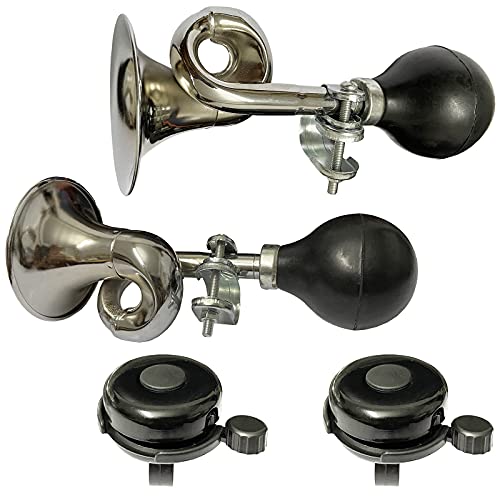 Loud Bike Horn and Bicycle Bell Bundle