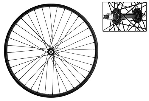 Wheel Master Front Bicycle Wheel 26", 36 Spoke, Steel Rim, Bolt-on Axle, Black