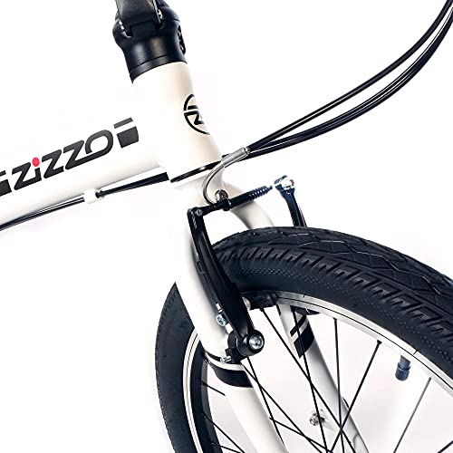 ZiZZO Campo 7-Speed Folding Bike (White)
