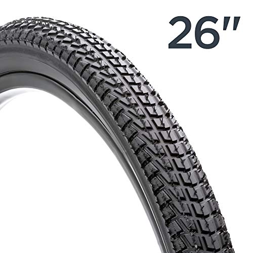Schwinn Replacement Bike Tire, Cruiser Bike, 26 x 1.95-Inch , Black with Kevlar Bead