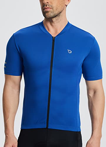 Men's Blue Cycling Jersey - Full Zipper, UPF50+