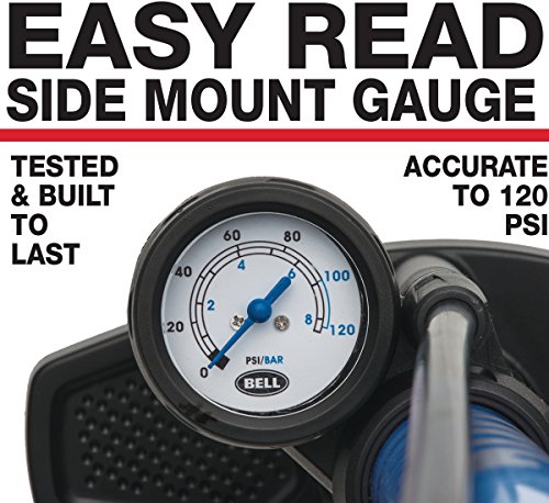 High-Pressure Cycling Floor Pump with Gauge