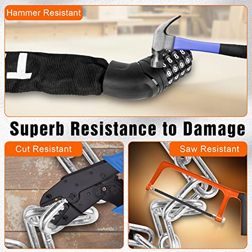 Titanker Resettable Bike Chain Lock - 6mm Thickness
