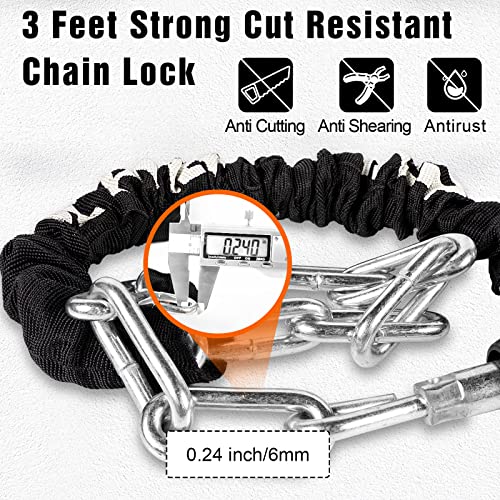 Titanker Resettable Bike Chain Lock - 6mm Thickness