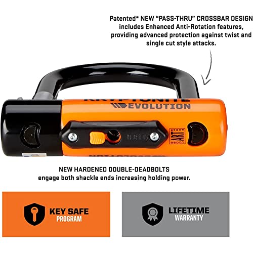 Heavy-Duty Kryptonite Bike U-Lock with Cable
