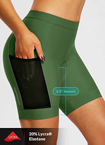 Women's Biking Shorts with Pockets & Gel Padding