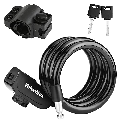 4ft Cable Bike Lock with Mounting Bracket