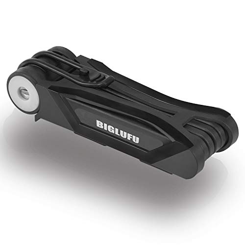 Foldable Heavy Duty Bike Lock with 4 Keys