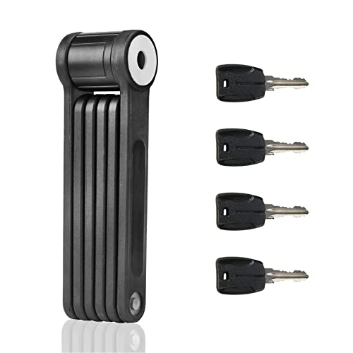 Foldable Heavy Duty Bike Lock with 4 Keys