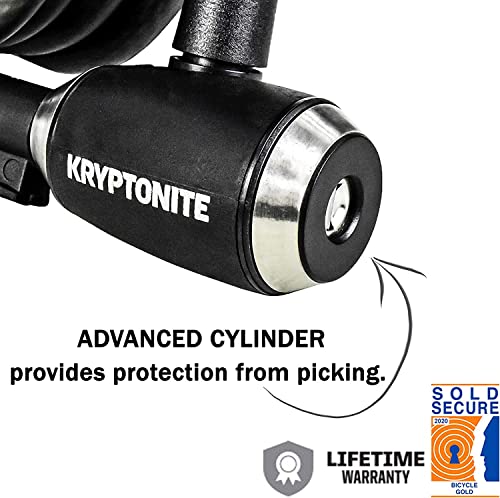 Kryptonite 15mm Cable Bike Lock, Black