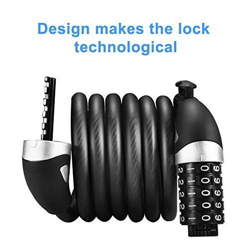 High Security 5-Digit Combination Bike Lock