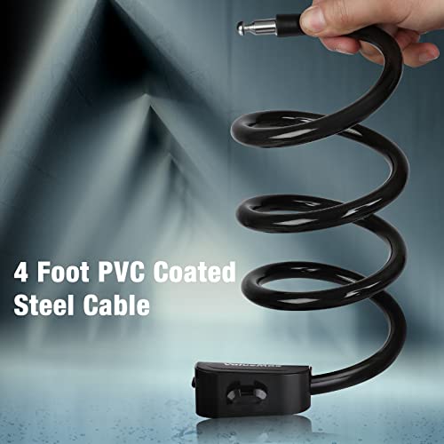 4ft Cable Bike Lock with Mounting Bracket