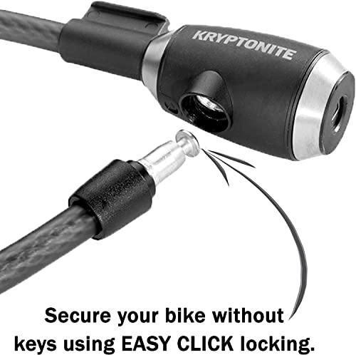 Kryptonite 15mm Cable Bike Lock, Black