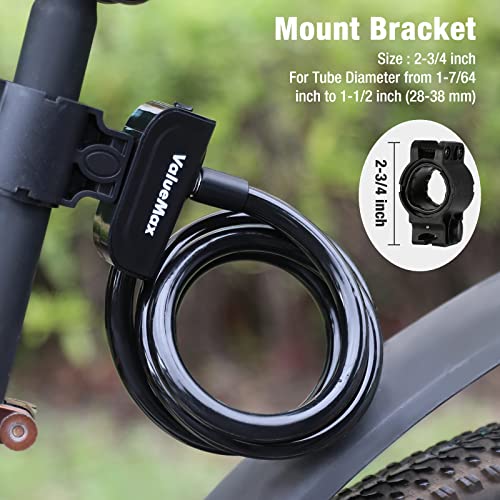4ft Cable Bike Lock with Mounting Bracket