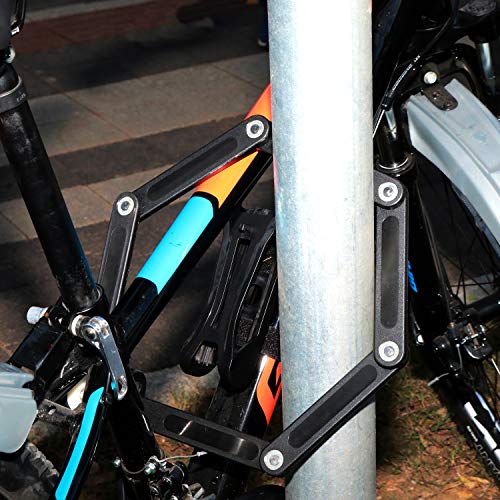 Foldable Heavy Duty Bike Lock with 4 Keys