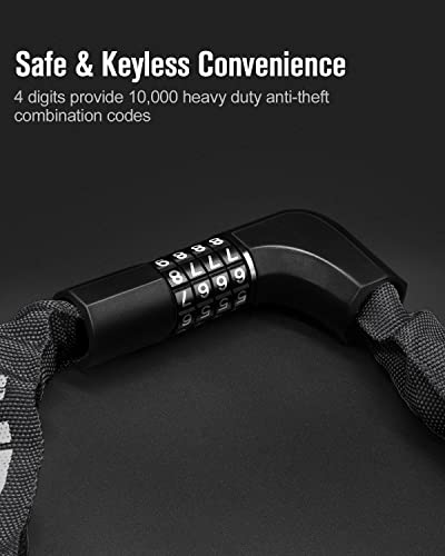 Heavy Duty Bike Chain Lock with Combination