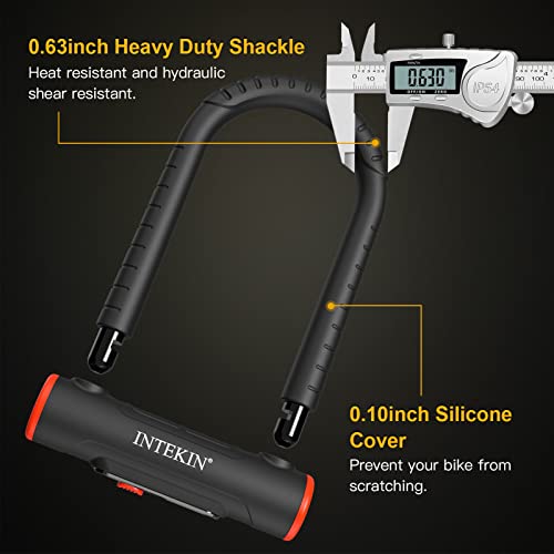 16mm Heavy Duty Bike U-Lock and Cable