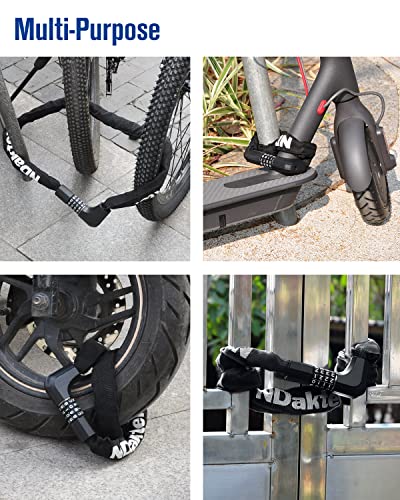 Heavy Duty Bike Chain Lock with Combination