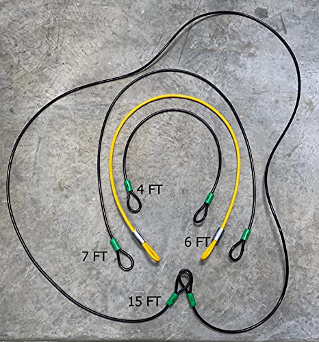 Heavy-Duty Bike Cable Lock with Loops