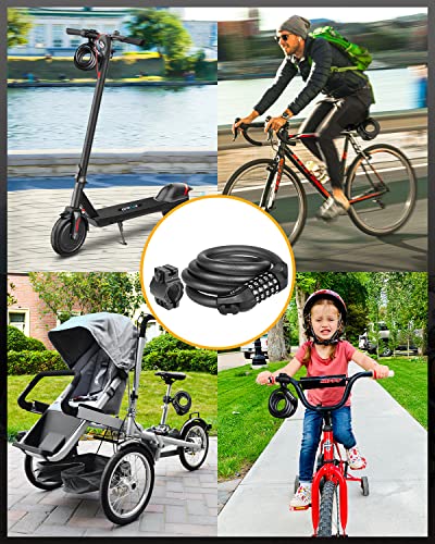 5-Digit Bike Lock Cable, High Security