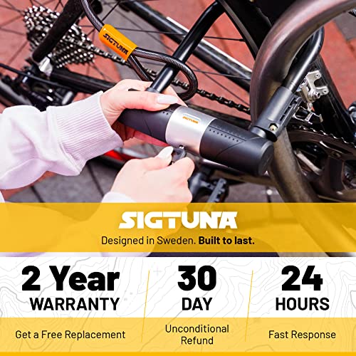 Sigtuna Heavy Duty Bike U-Lock with Cable & Mount
