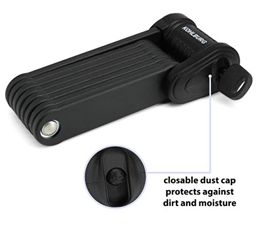 KOHLBURG 35" Foldable Bike Lock - High Security