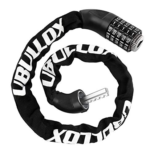 UBULLOX 5-Digit Bike Chain Lock - Black